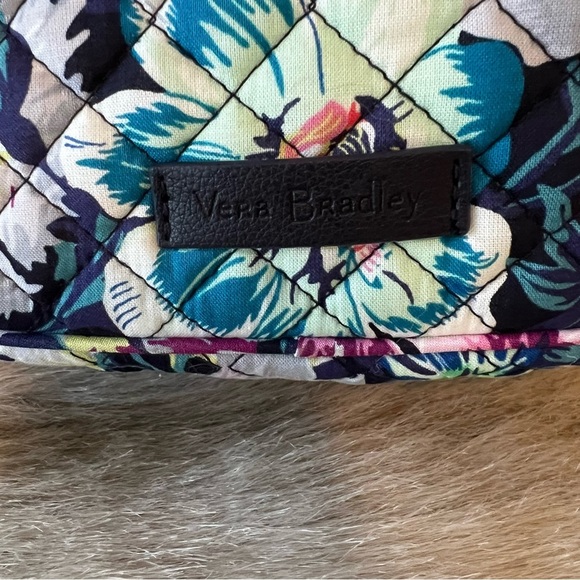 New VERA BRADLEY Garden Grove Iconic Lunch Bunch Bag Navy Navy Roses Insulated - Picture 3 of 9